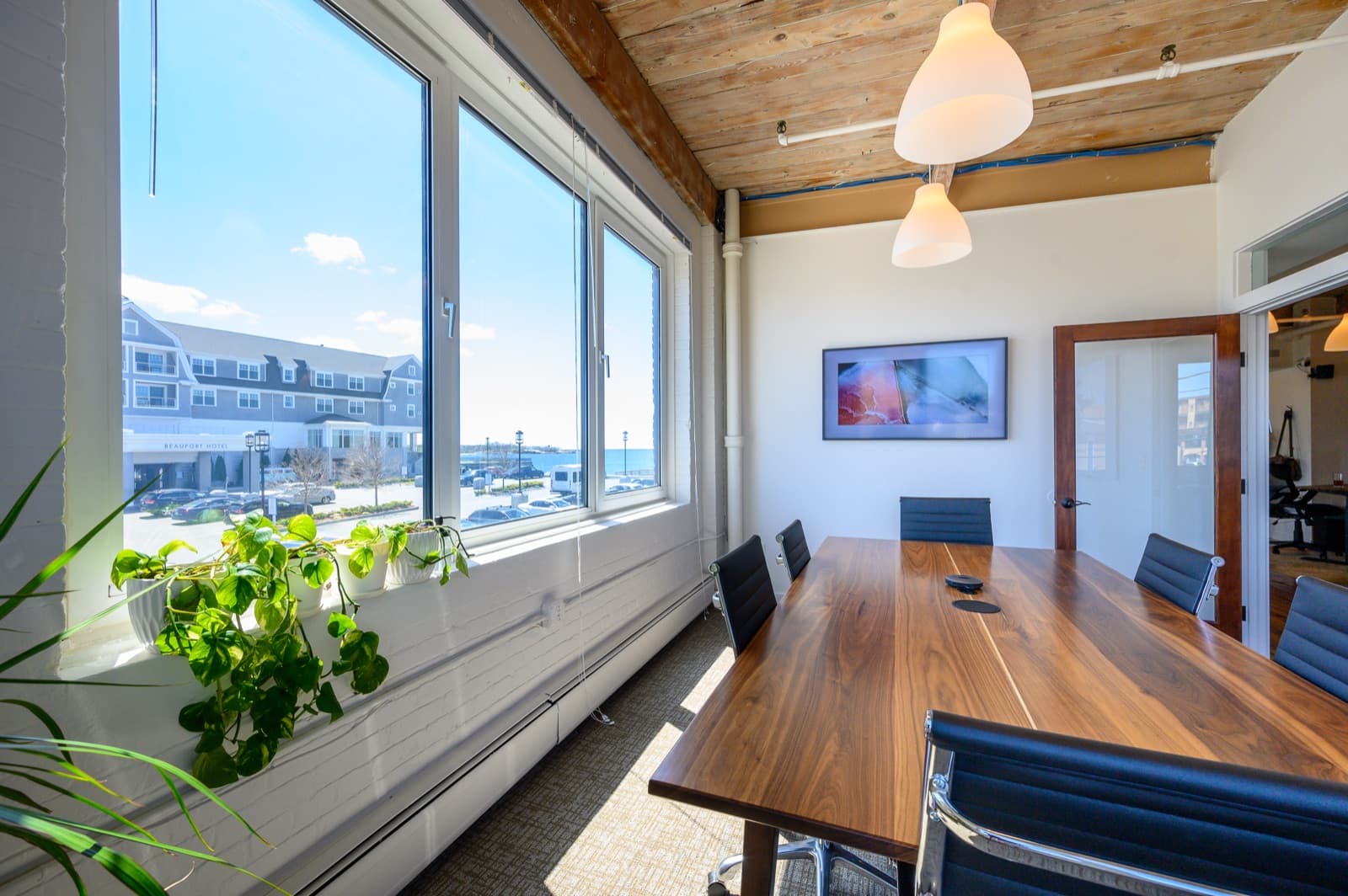 Harbor-view conference room at Wheelhouse Cowork