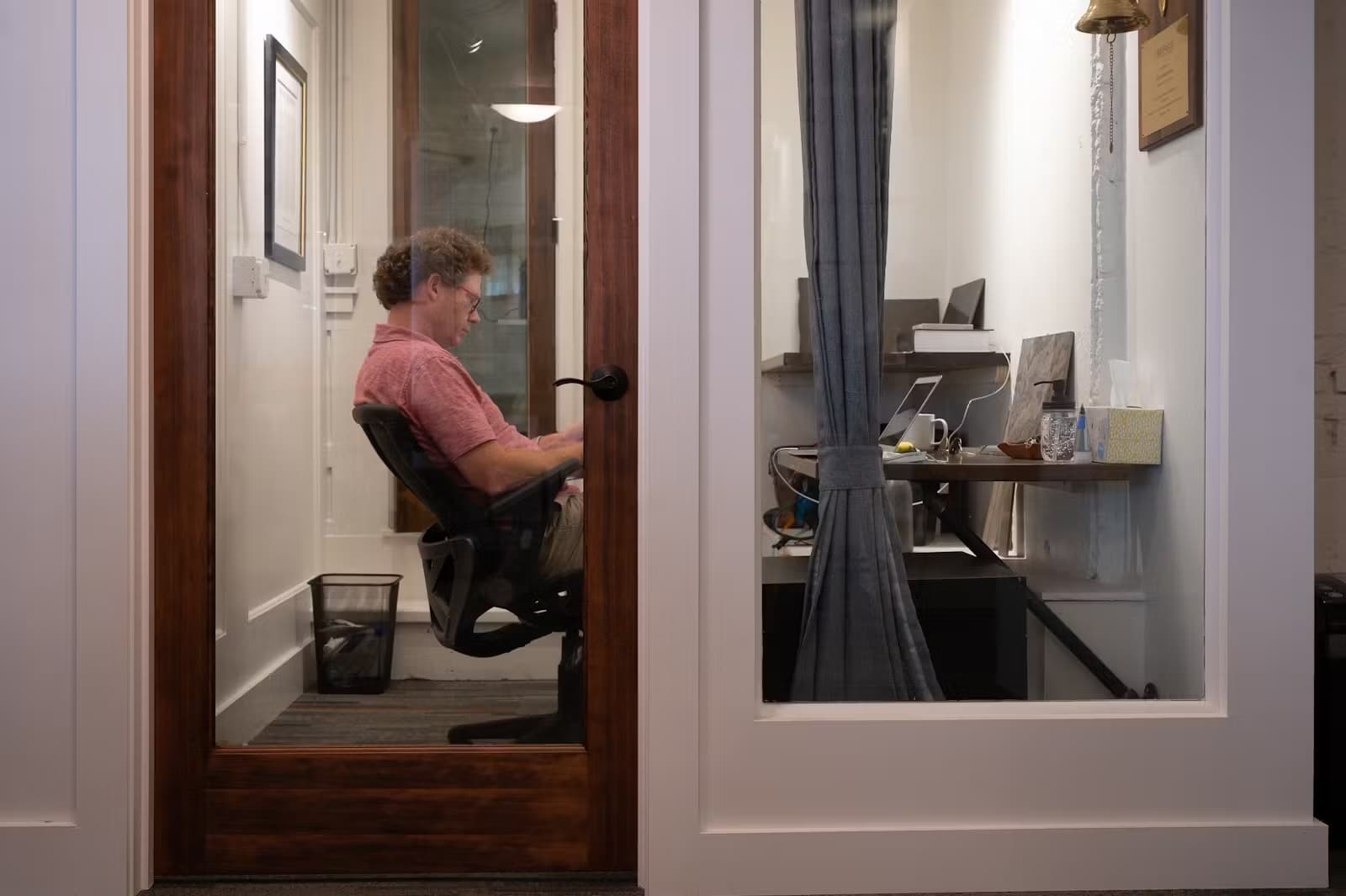 Working in a private office at Wheelhouse
